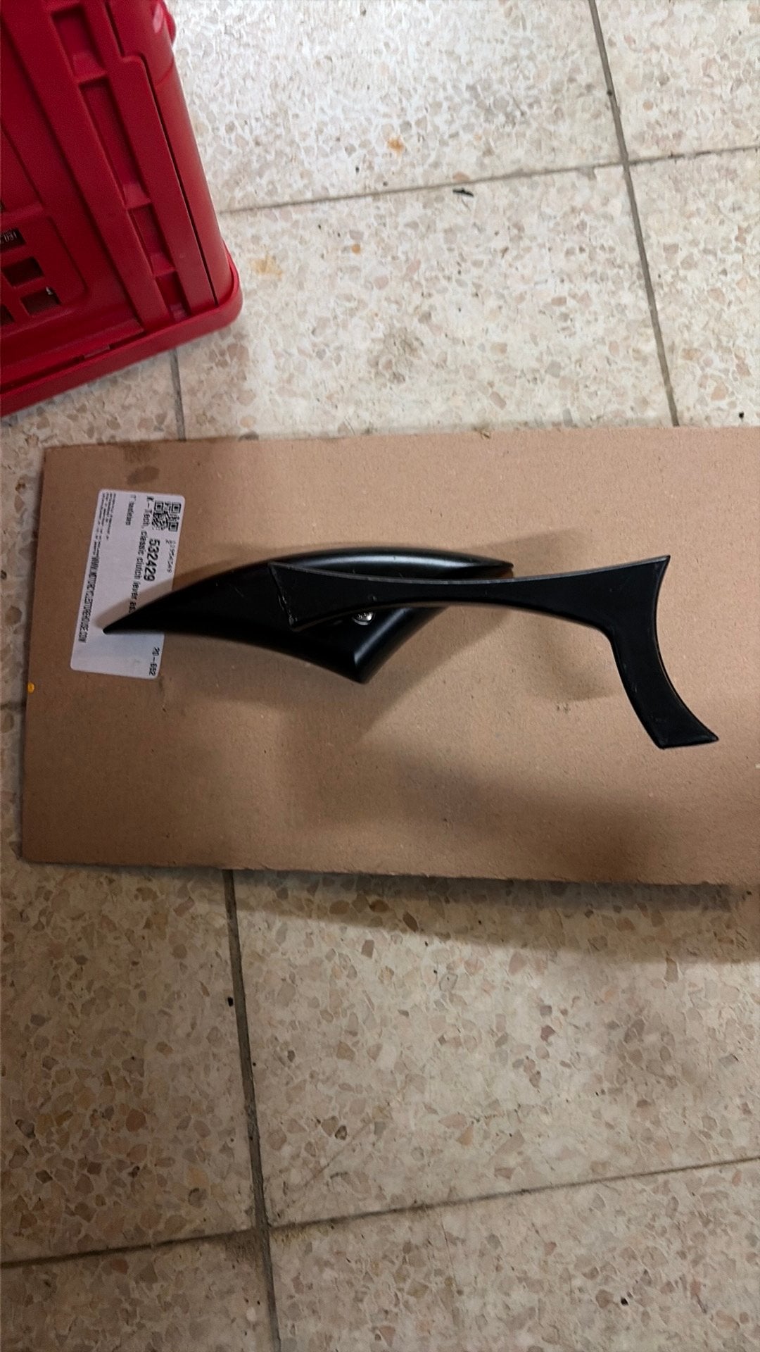 Custom spiegel, Motoren, Ophalen of Verzenden, Gebruikt