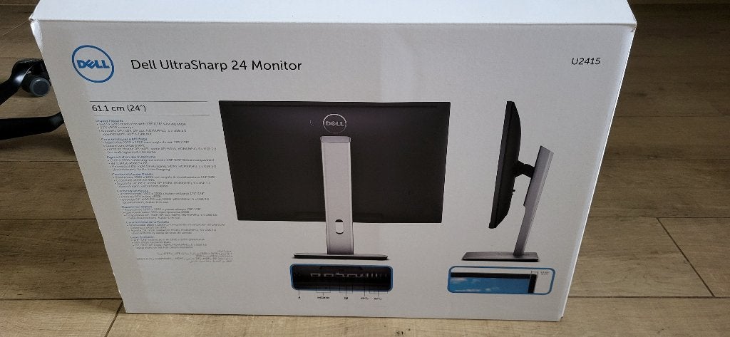 Dell 24 inch U2415 monitor, Computers en Software, Monitoren, Ophalen, Gebruikt, IPS, Full HD