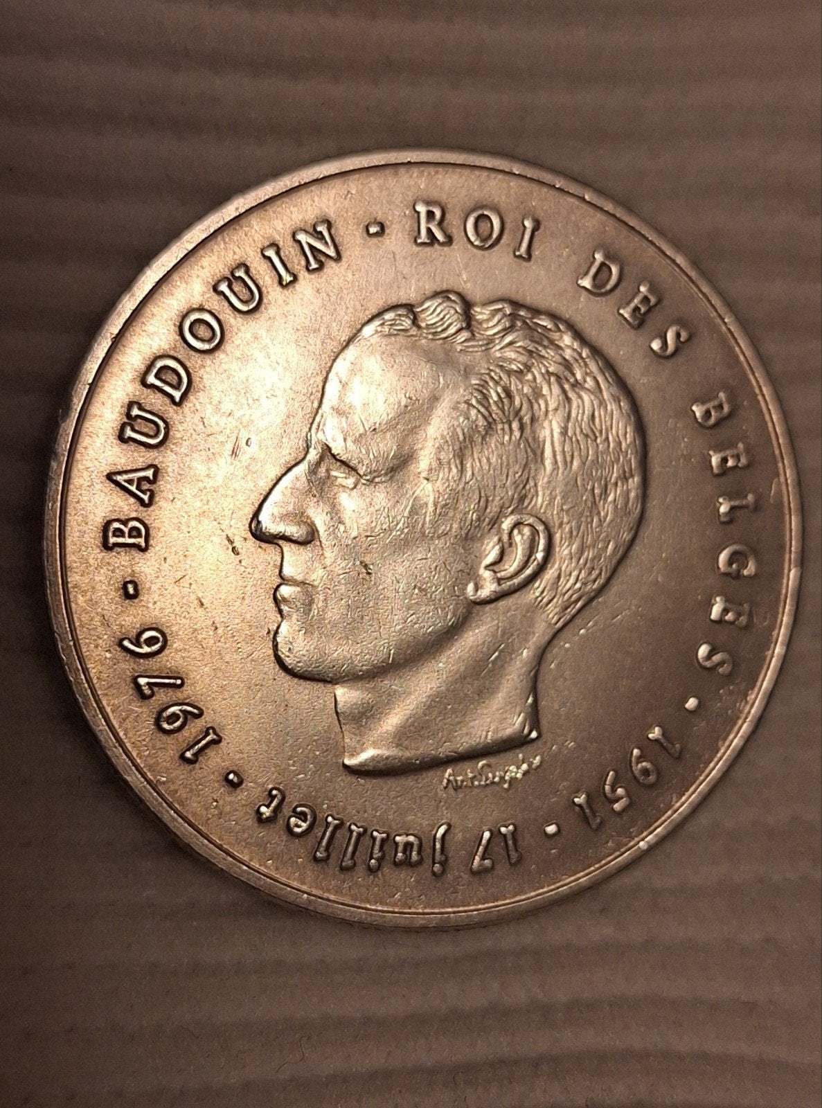 Zilveren herdenkingsmunt 250 Belgische Frank 1976 (Boudewijn, Envoi, Argent, Argent