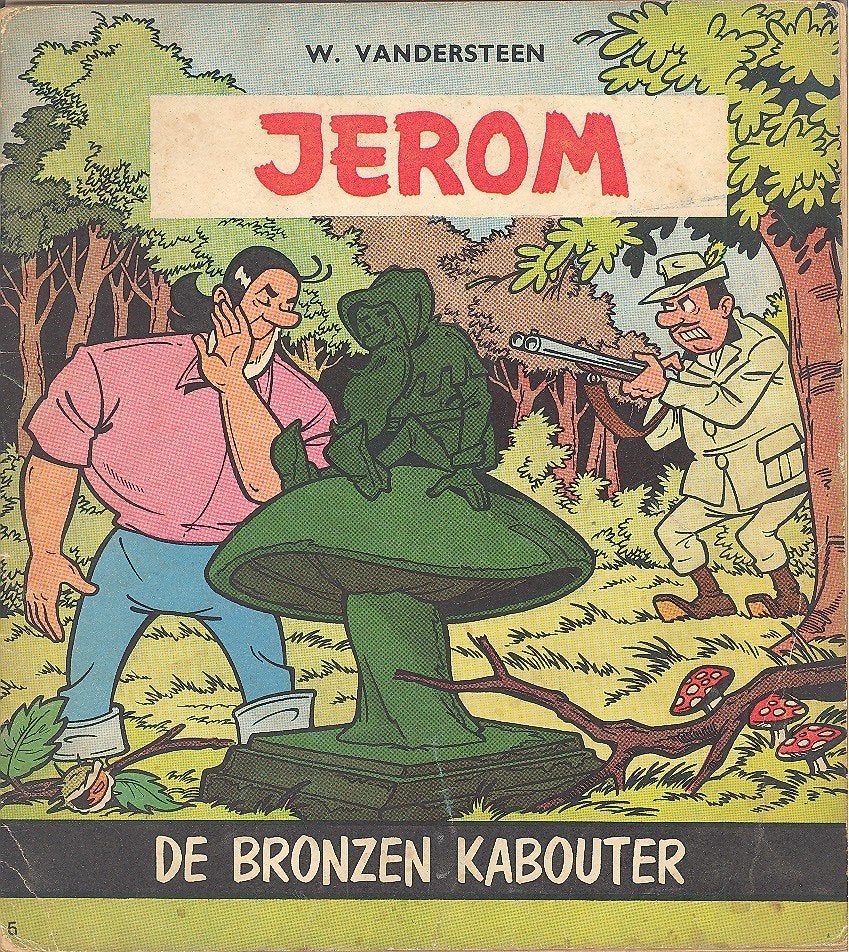 Jerom nr 5 - De bronzen kabouter., Boeken, Stripverhalen, Gelezen, Willy Vandersteen, Eén stripboek, Ophalen of Verzenden