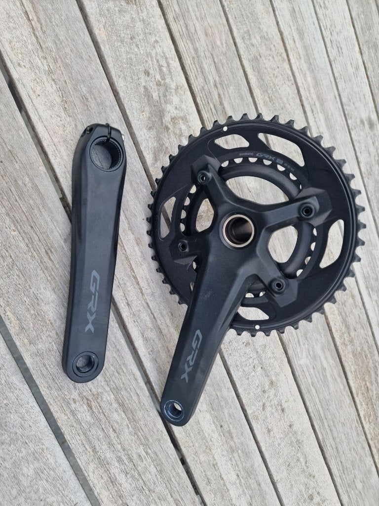 Shimano GRX crankset FC-RX610-2 46/30 zwart 175mm, Vélos & Vélomoteurs, Vélos Pièces, Pédalier ou Pédales, Racefiets, Comme neuf