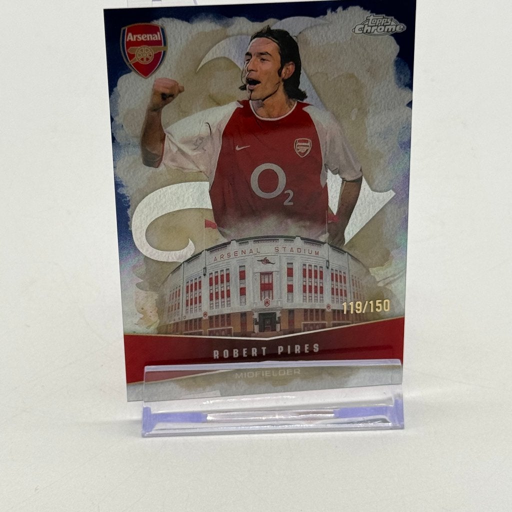 Topps Chrome Arsenal - Robert Pires 119/150 Refractor, Ophalen of Verzenden, Zo goed als nieuw, Spelerskaart