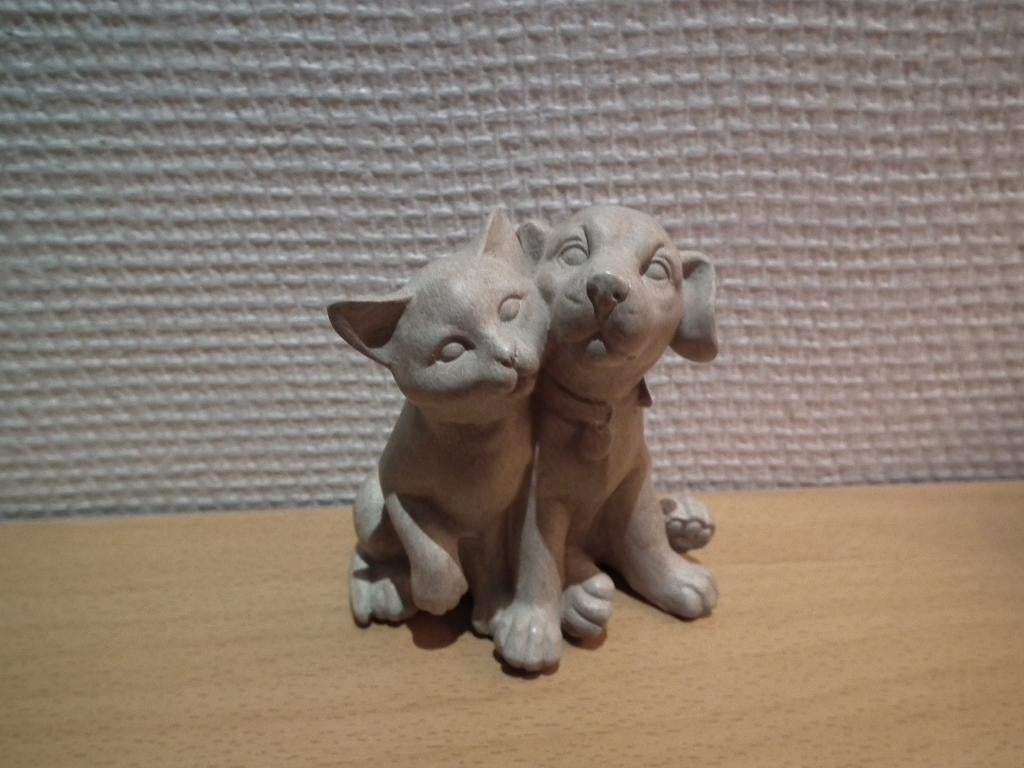 Kat- en hondendecoratie (hoogte 9 cm/breedte 8 cm), Verzenden, Overige stijlen, Zo goed als nieuw, Grijs