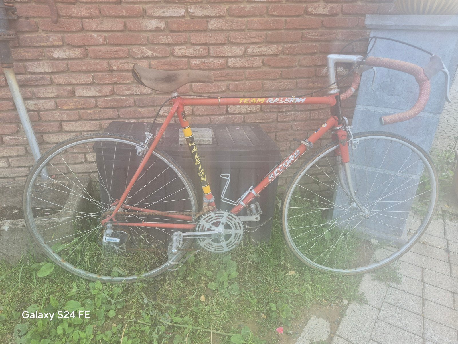 vintage team raleigh record racefiets jaren 70- 80, Ophalen