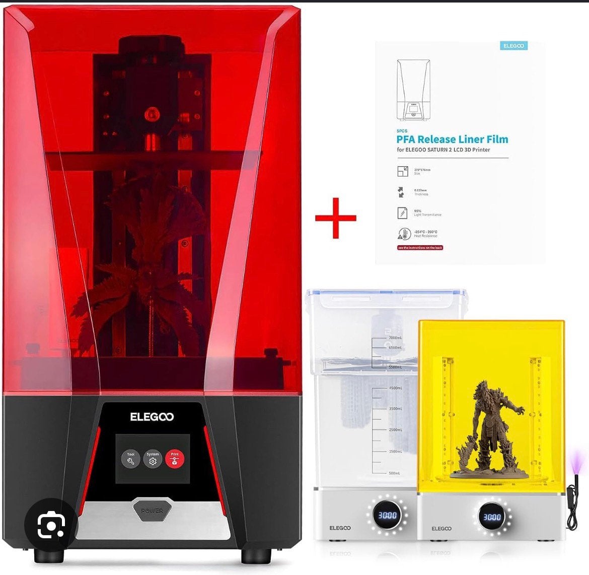Elegoo saturn 3, Computers en Software, 3D Printers, Ophalen, Zo goed als nieuw