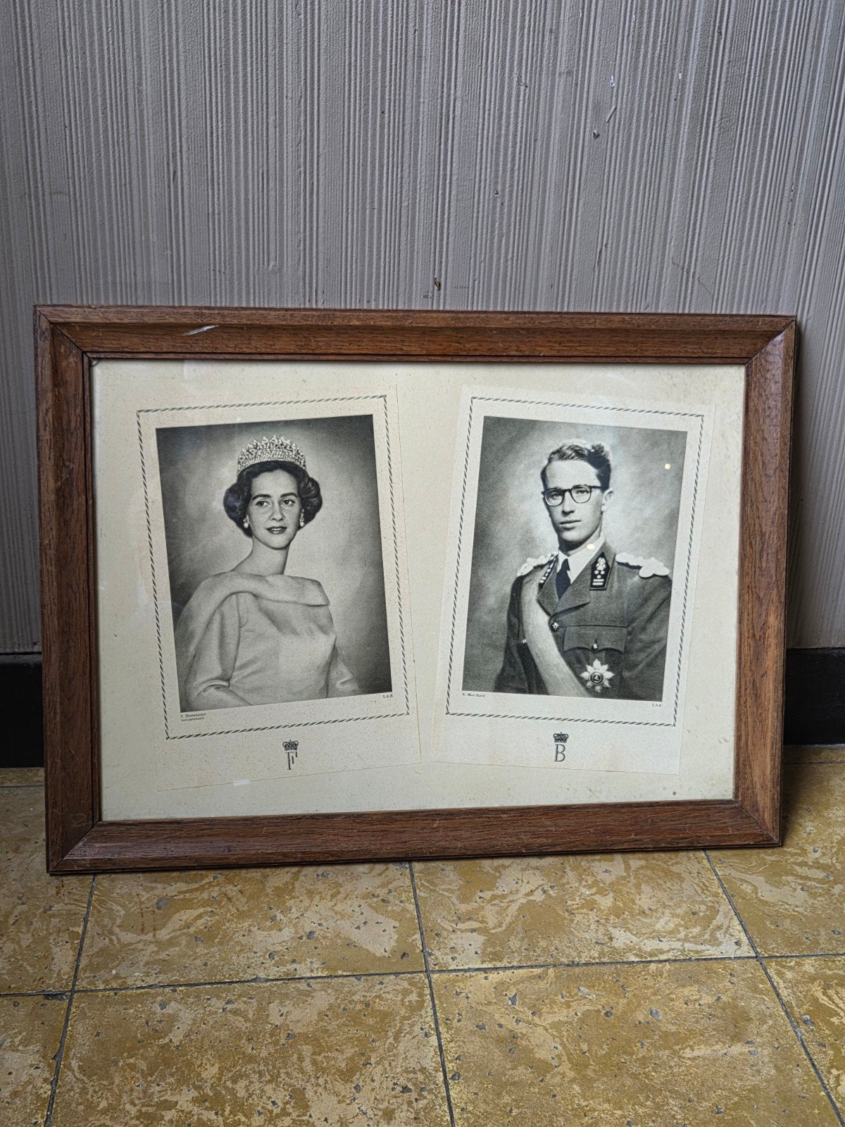 Koning Boudewijn en Koningin Fabiola, Ophalen, Gebruikt, Kaart, Foto of Prent