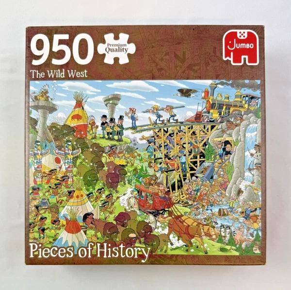 Puzzle de 950 pièces géantes de l'histoire : Le Far West, Hobby & Loisirs créatifs, Envoi, 500 à 1500 pièces, Comme neuf, Puzzle