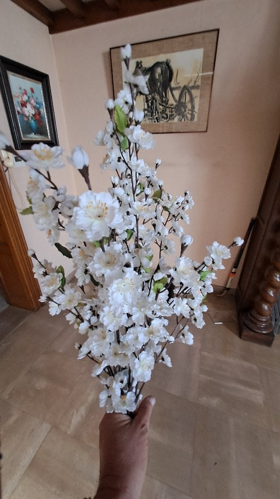 Kunstbloemen wit, Maison & Meubles, Accessoires pour la Maison | Plantes & Fleurs artificielles, Enlèvement, Blanc