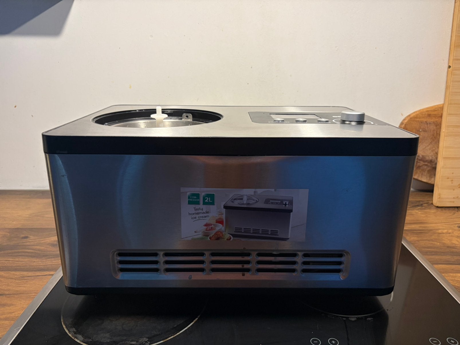 Domo roomijsmachine DO92071 te koop, Ophalen, Zo goed als nieuw, Compressor