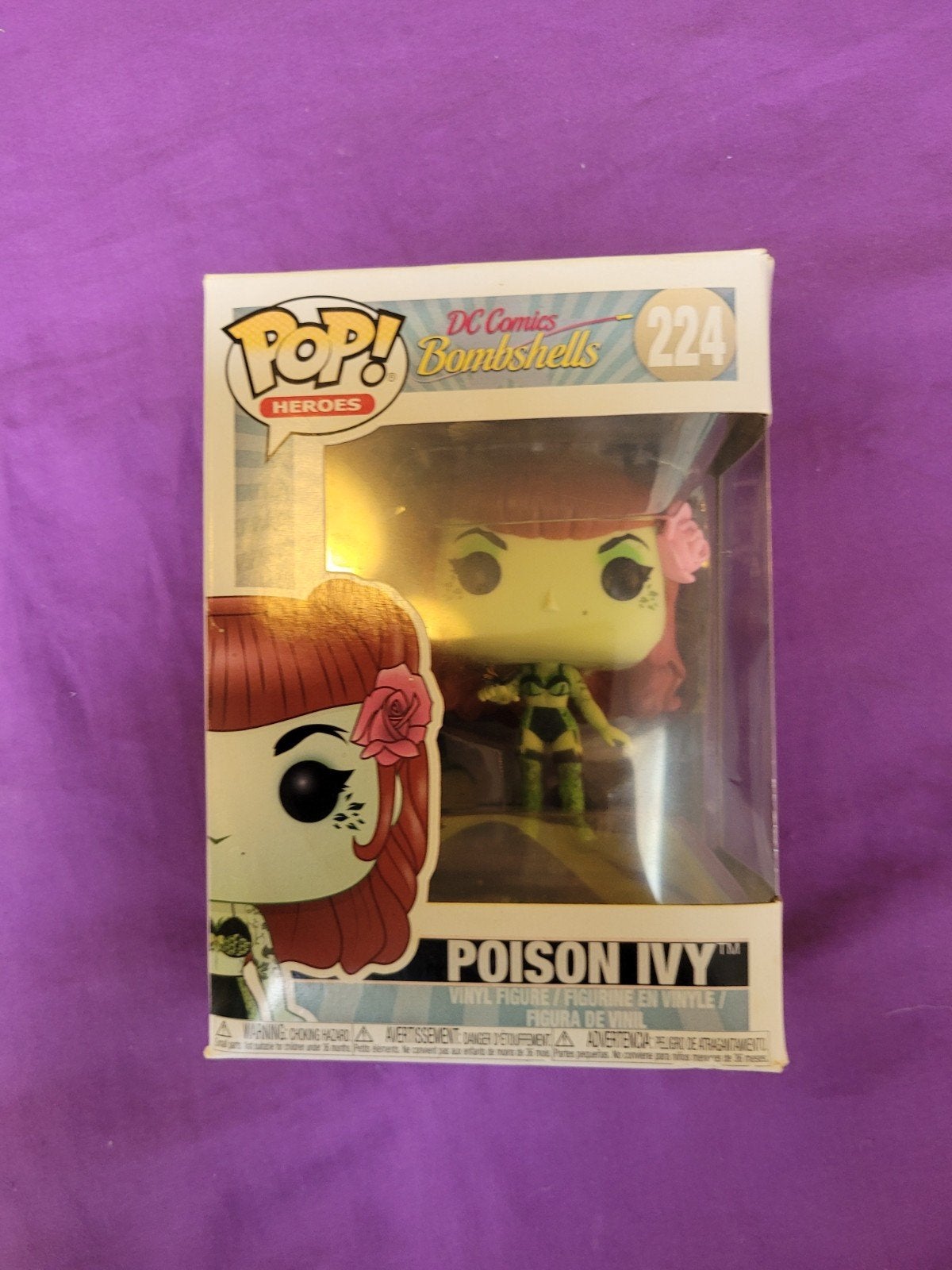 Funko Pop! Poison Ivy #224 DC Bombshells (2017) | VAULTED OG, Enlèvement ou Envoi, Utilisé