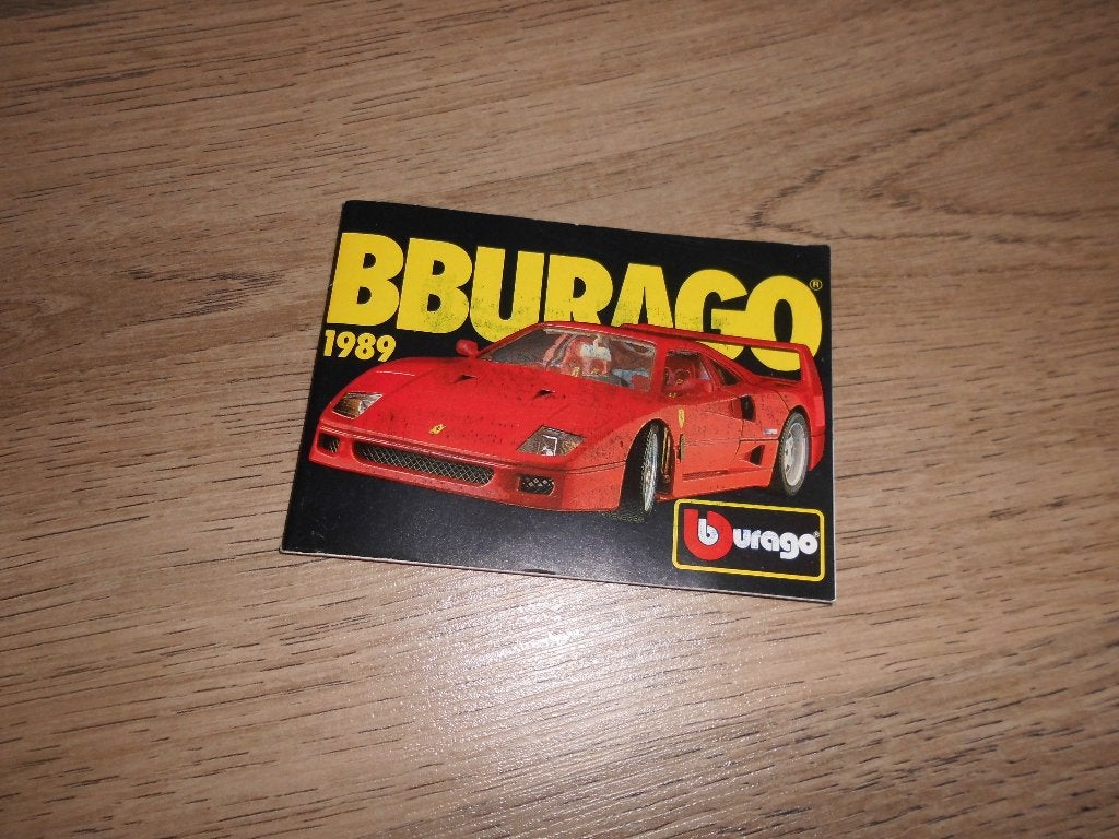 ancien petit catalogue voiture BURAGO 1989, Hobby & Loisirs créatifs, Voitures miniatures | 1:24, Enlèvement ou Envoi, Voiture