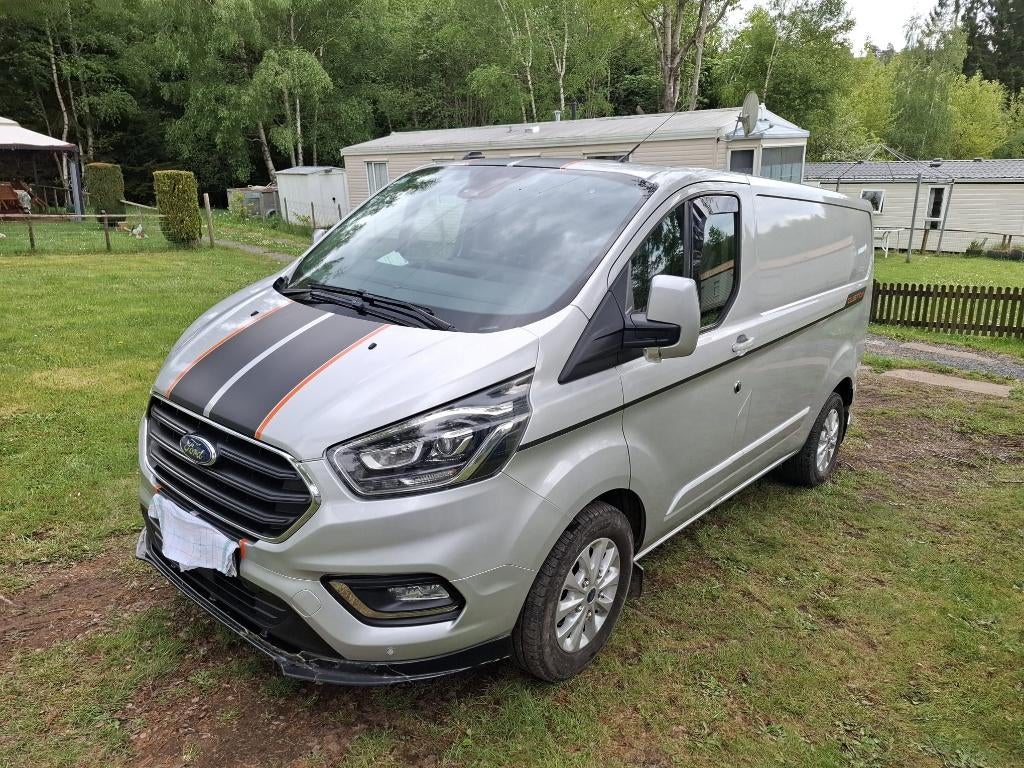 fourgon Ford Transit Custom L1H1, Autos, Argent ou Gris, 2 places, Boîte manuelle, Entretenue par le concessionnaire
