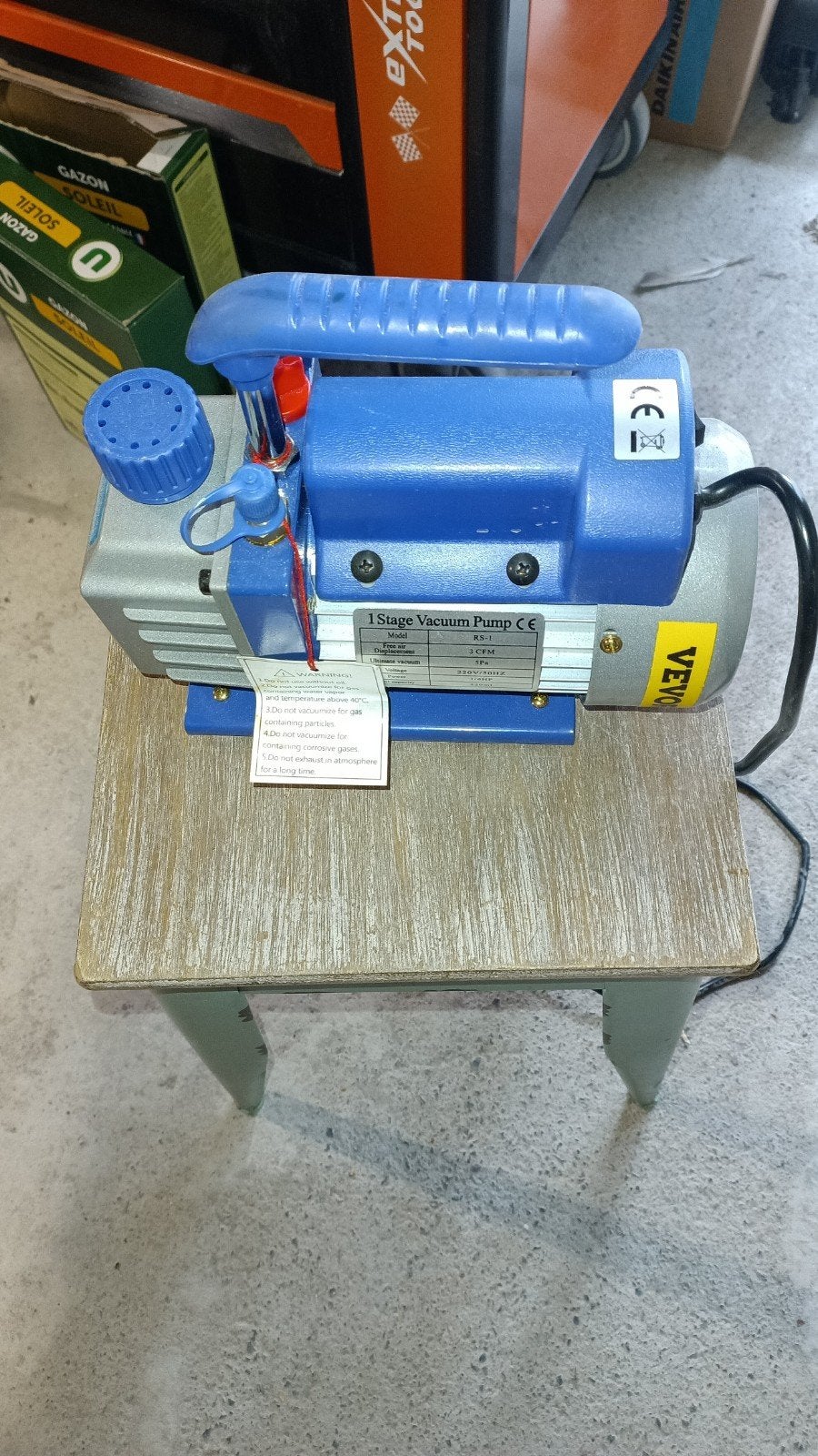 VEVOR 3 CFM vacuümpomp — Airconditioning/koeling, Ophalen, Zo goed als nieuw