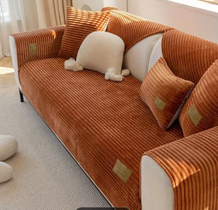 Housses de chaise antidérapantes couleur cognac, Enlèvement ou Envoi, Neuf, Lavable