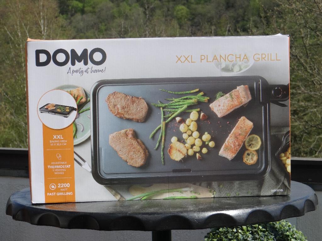 Gril DOMO XXL Planch (tout neuf), Electroménager, Enlèvement, Neuf, Gril de table