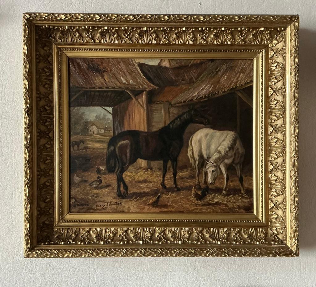 Lot 32. Peinture à l'huile. 570/480. Cadre 780/680. Signé., Enlèvement