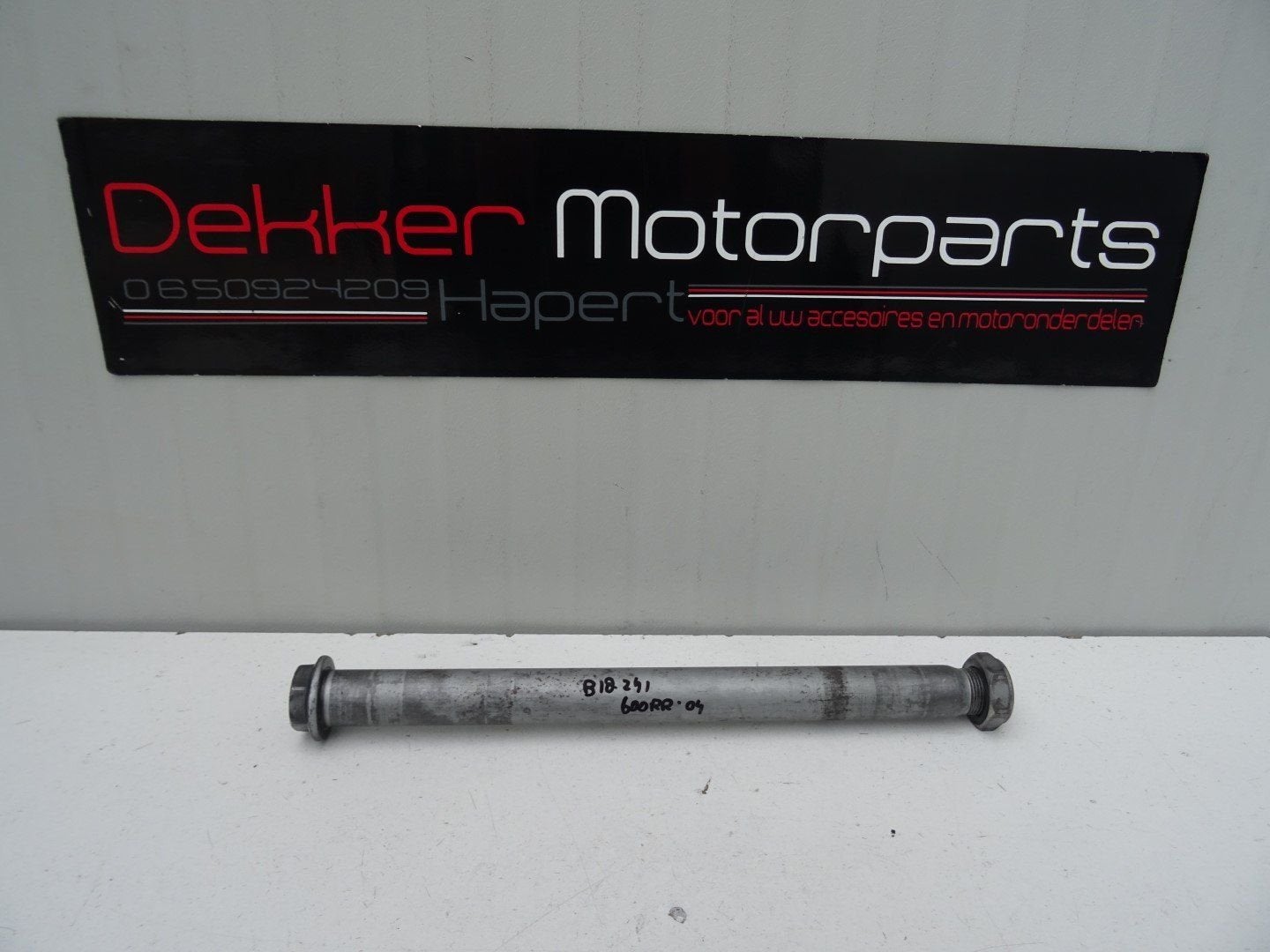 Complete Achter As + Moer Honda CBR600RR 2003-2004 PC37, Gebruikt, -, -, Ophalen of Verzenden