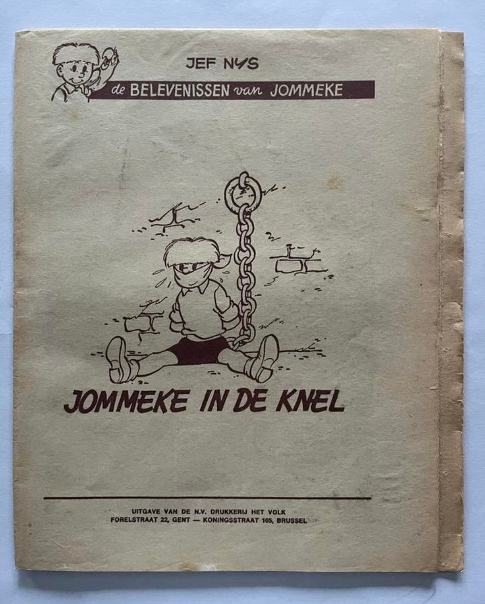 zeldzame proefdruk Jommeke in de knel (1970) - compleet, Ophalen, Gelezen, Jef Nys.