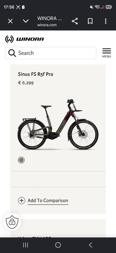 Winora Sinus FS R5f Pro 2026 – NEUF – M– 800 Wh – Bosch CX, Vélos & Vélomoteurs, Enlèvement, Neuf, 50 km par batterie ou plus