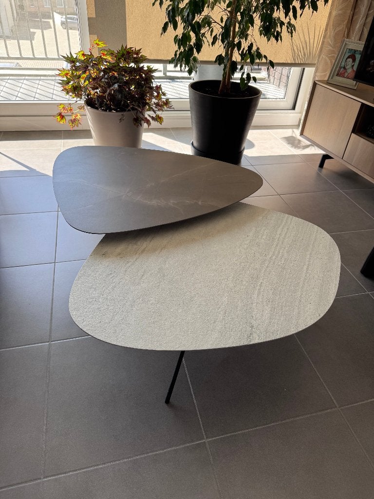 Set salontafels Leolux, Ophalen, 50 tot 100 cm, 50 tot 100 cm, Zo goed als nieuw