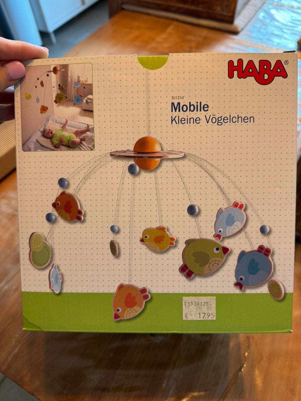 Houten mobiel verzorgingstafel vogels HABA, Ophalen, Zo goed als nieuw