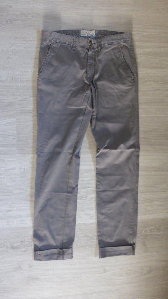 Grijze chino broek 32 34 Redpoint, Vêtements | Hommes, Enlèvement ou Envoi, Beige, Porté, Redpoint