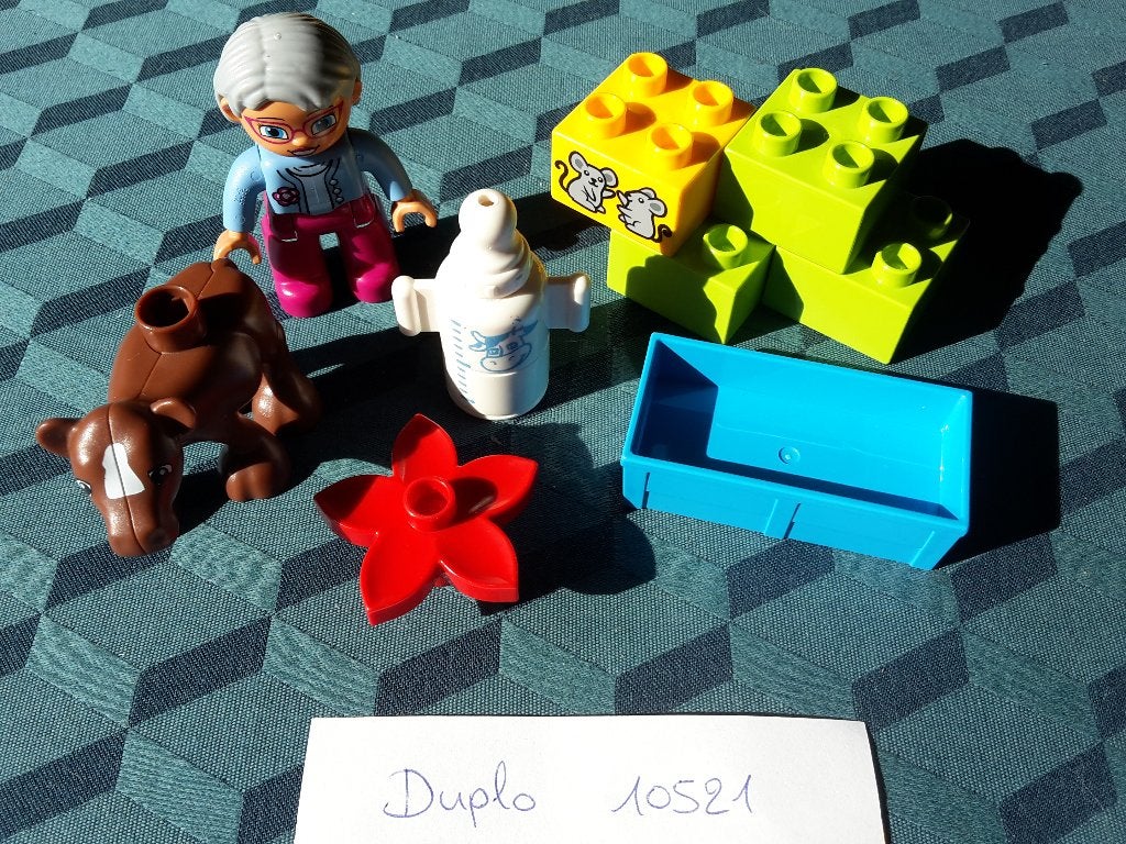 LEGO Duplo complete set 10521, Kalfje, 9 stukjes, Ophalen of Verzenden, Zo goed als nieuw, Compleet, Duplo