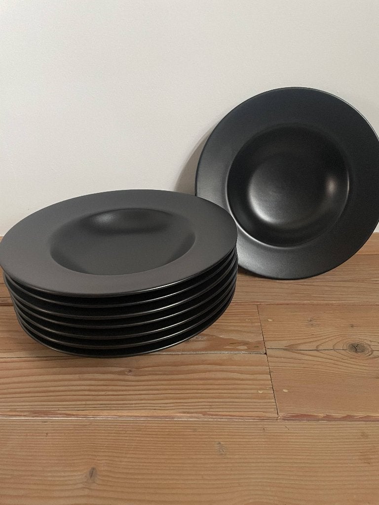 Assiette à pâtes Cosy&Trendy Ø 28 cm - Noire - 8 pièces, Maison & Meubles, Cuisine | Vaisselle, Assiettes(s), Enlèvement ou Envoi
