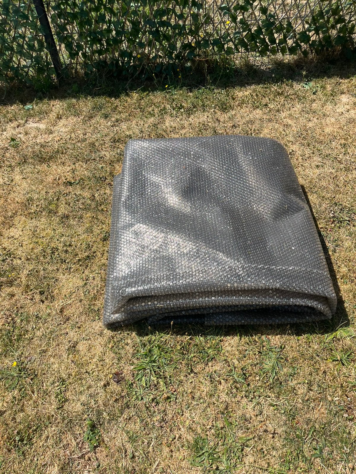 Bache a bulles, Enlèvement, Utilisé