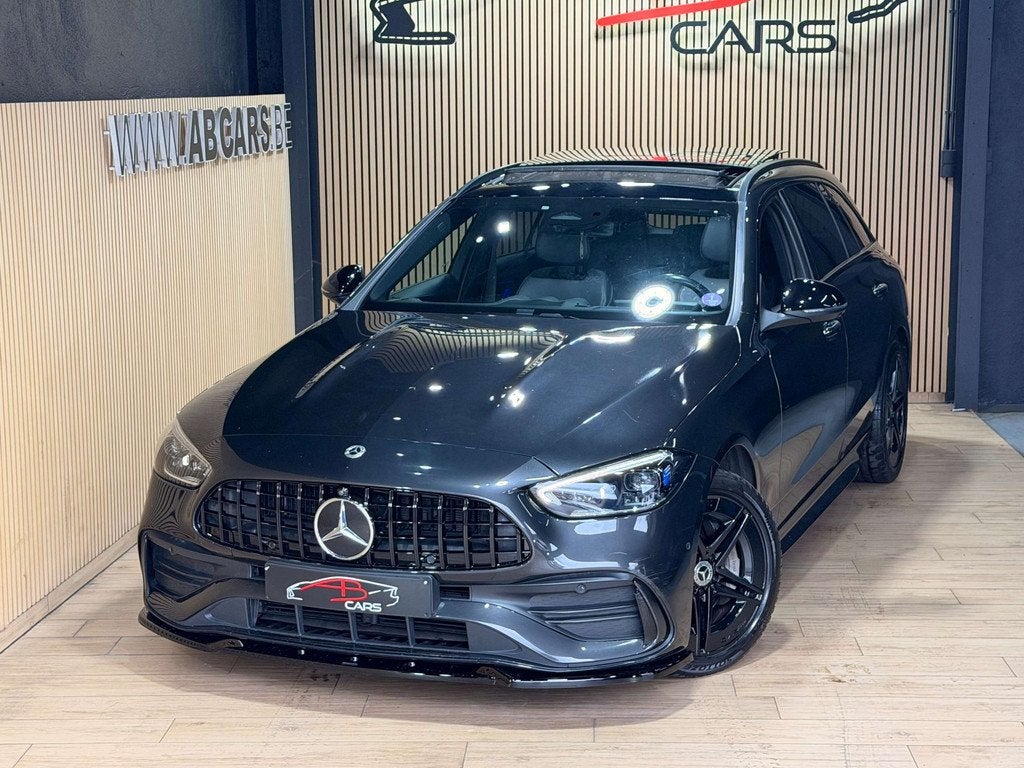 Mercedes-Benz C-Klasse 300 300 e PHEV * LOOK 63 - PACK AMG *, Auto's, Automaat, Zwart, 4 cilinders, Leder