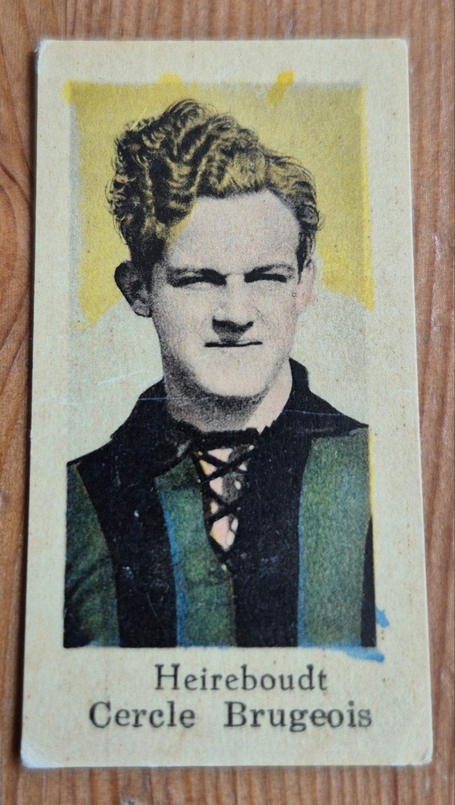 1936 Heireboudt (pre panini) Cercle Brugge Chromo Voetbal!, Hobby en Vrije tijd, Stickers en Plaatjes, Zo goed als nieuw, Plaatje