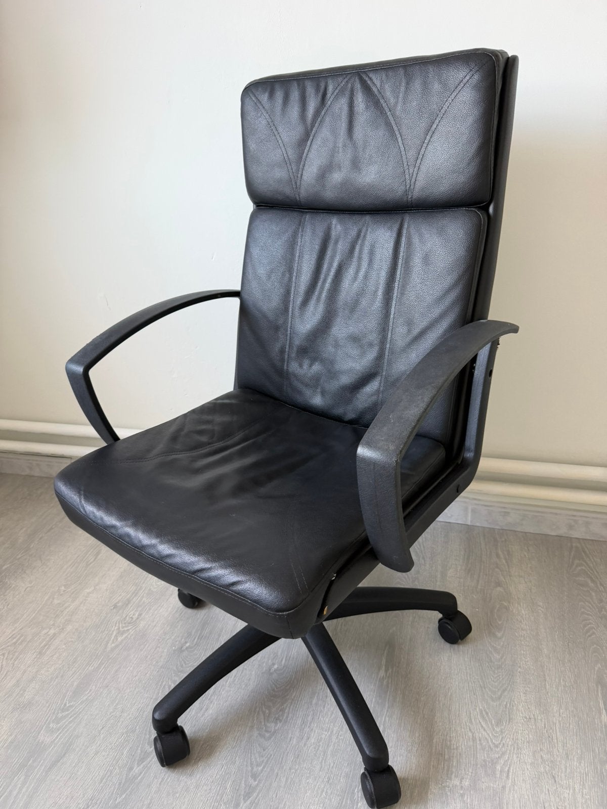 Bureaustoel/ kantoorstoel - Zwart, Maison & Meubles, Enlèvement, Comme neuf, Noir, Chaise de bureau