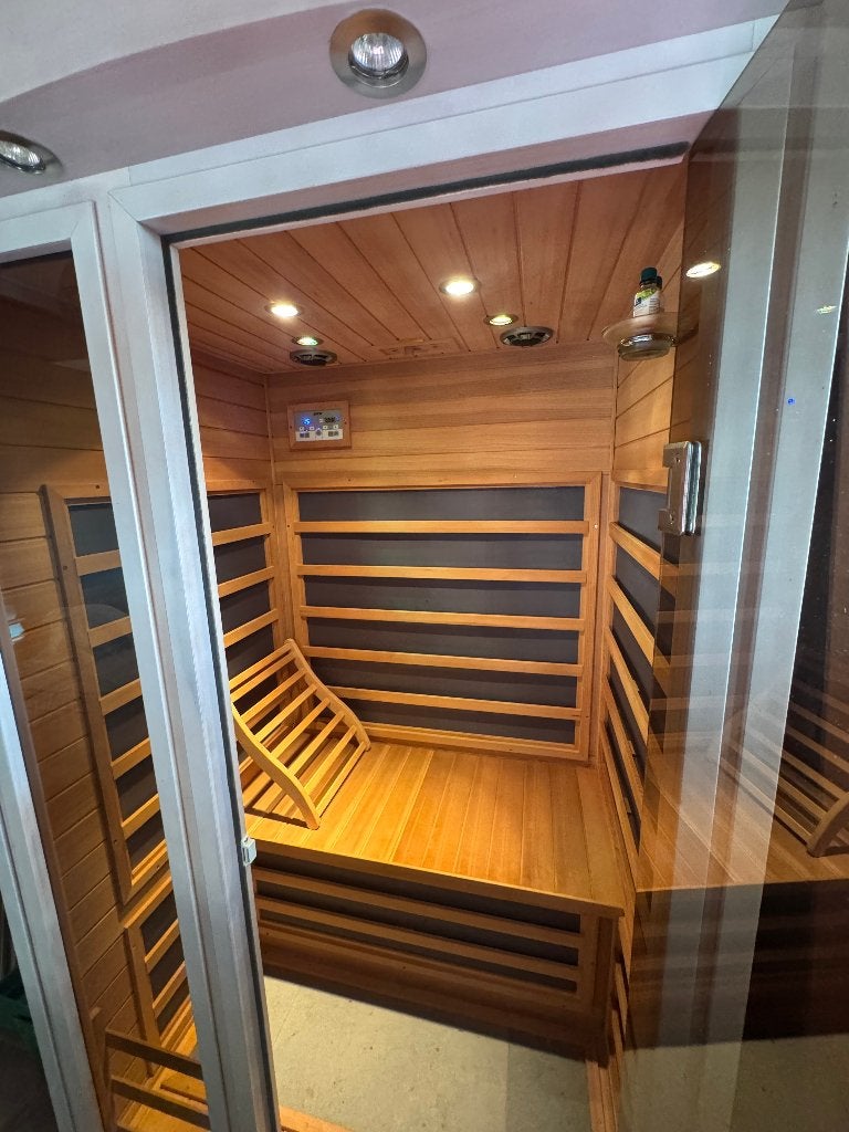 infraroodsauna / infraroodkabine, Sport en Fitness, Ophalen, Zo goed als nieuw, Infrarood, Complete sauna