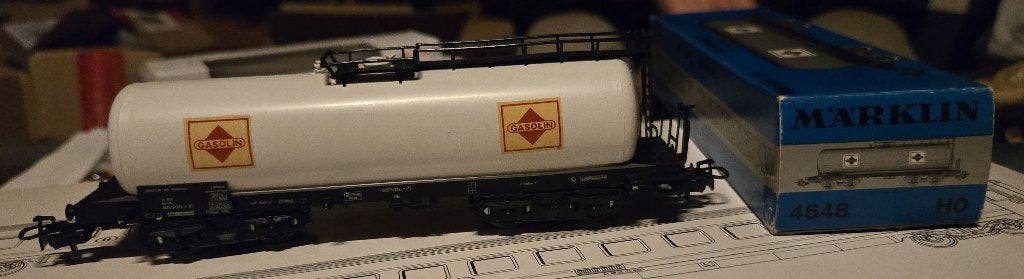 Wagon Citerne Marklin 4648 Gasolin, Ophalen of Verzenden, Zo goed als nieuw, Wagon, Märklin