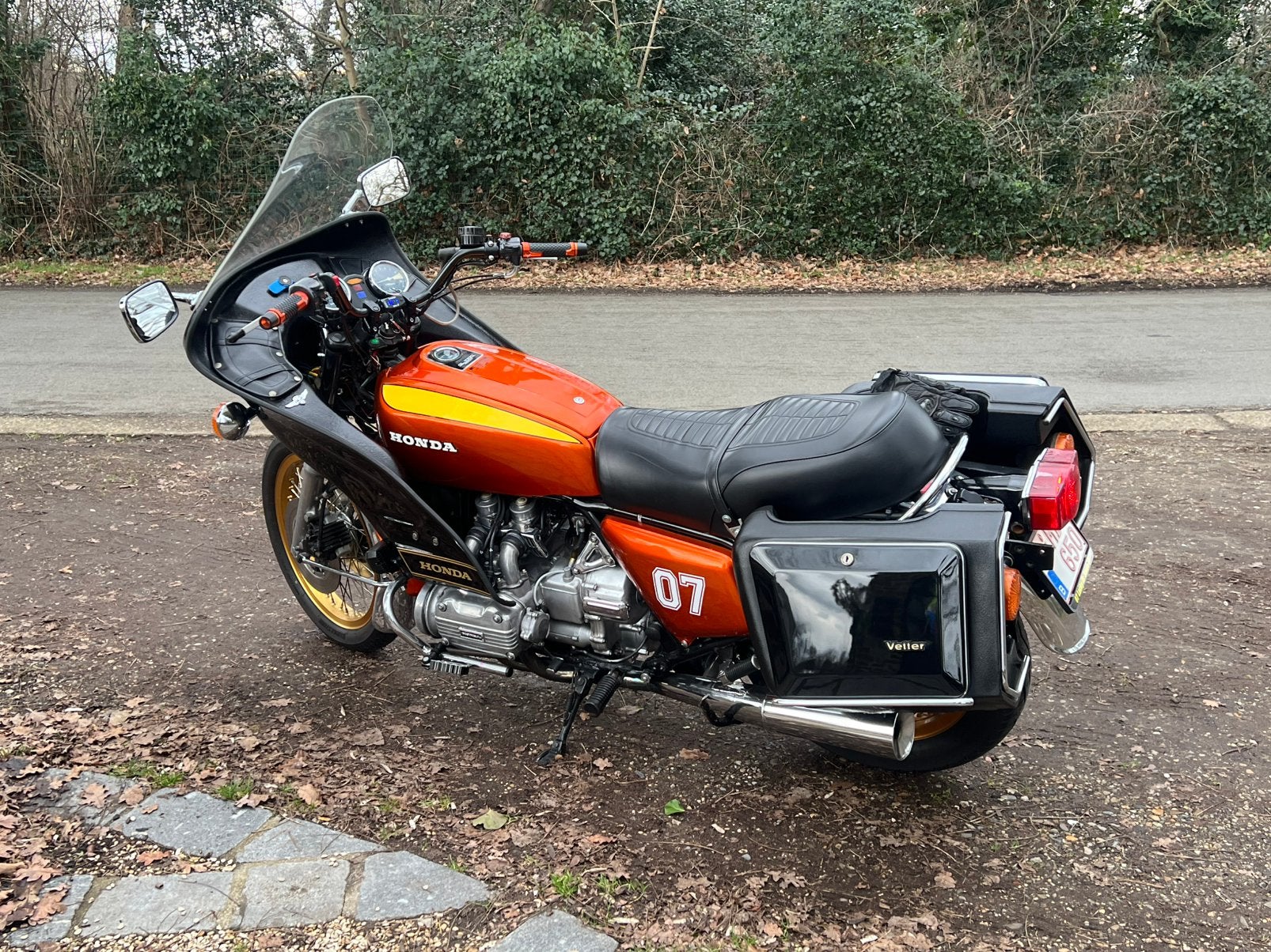 Mooie Honda Goldwing gl1000 1977, Cardan-aandrijving, Occasion, 4 cilinders, Motorrijbewijs A