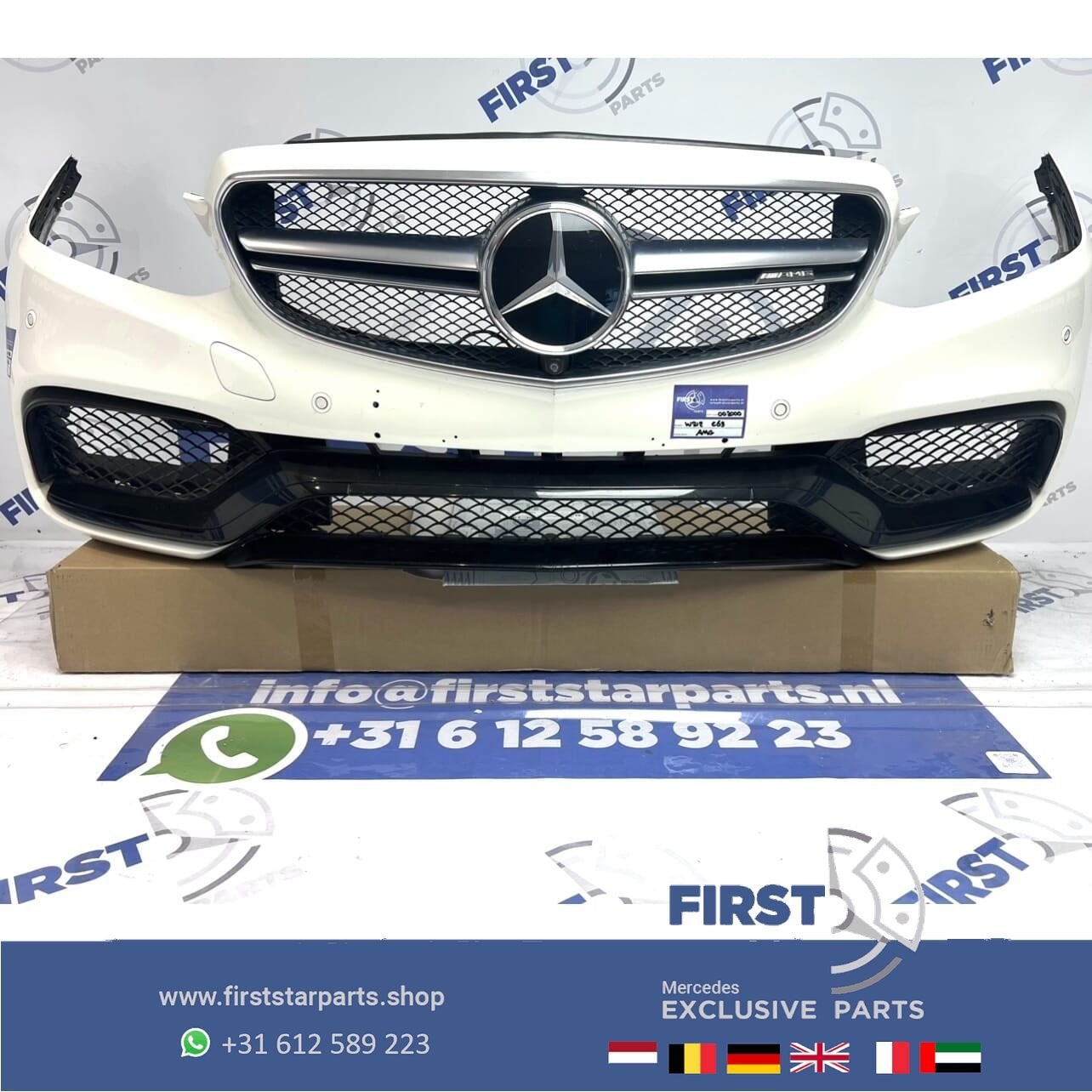 W212 S212 E63 AMG VOORBUMPER WIT COMPLEET origineel Mercedes, Utilisé, -, Avant, -