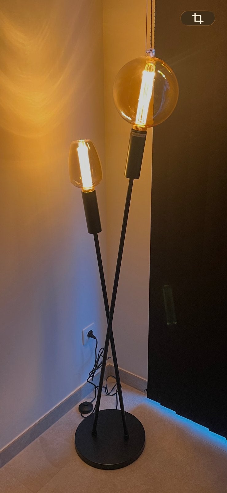 Mooie vloerlamp 3 standen dimbaar, Huis en Inrichting, Lampen | Vloerlampen, Ophalen, Zo goed als nieuw