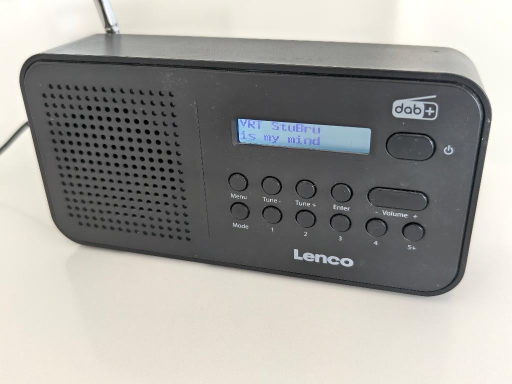 LENCO PDR-015BK - Portable DAB+/FM Radio - Black, Ophalen, Zo goed als nieuw, Radio