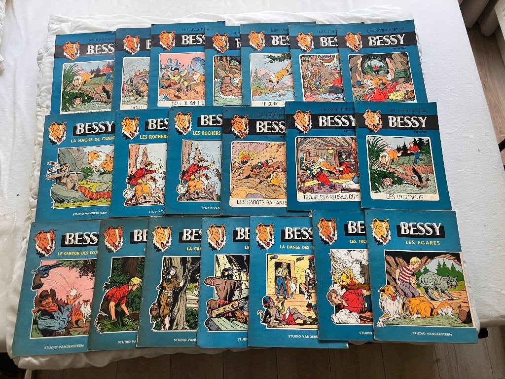 20 albums de 'bessy'  bandes dessinées studio vandersteen, Livres, BD, Plusieurs BD, Enlèvement ou Envoi, Utilisé, Willy Vandersteen