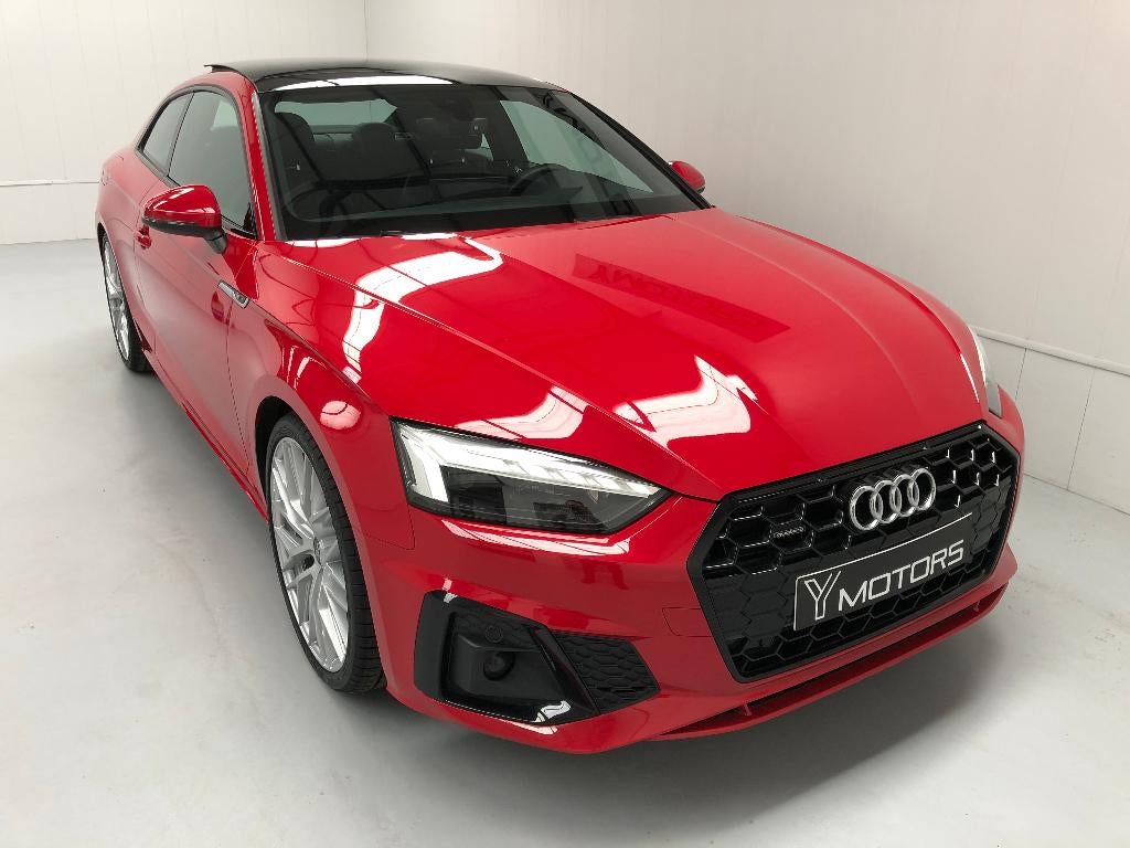 AUDI A5 40 TFSI QUATTRO S-TRONIC 3X S-LINE COUPE TOIT PANO, Autos, Audi, Rouge, Achat, Euro 6, Entreprise
