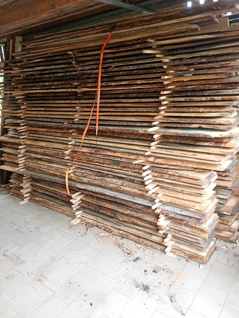 Schaaldelen den, 3.30m, 120stuks, Doe-het-zelf en Bouw, Ophalen, Gebruikt, Minder dan 25 mm, Plank