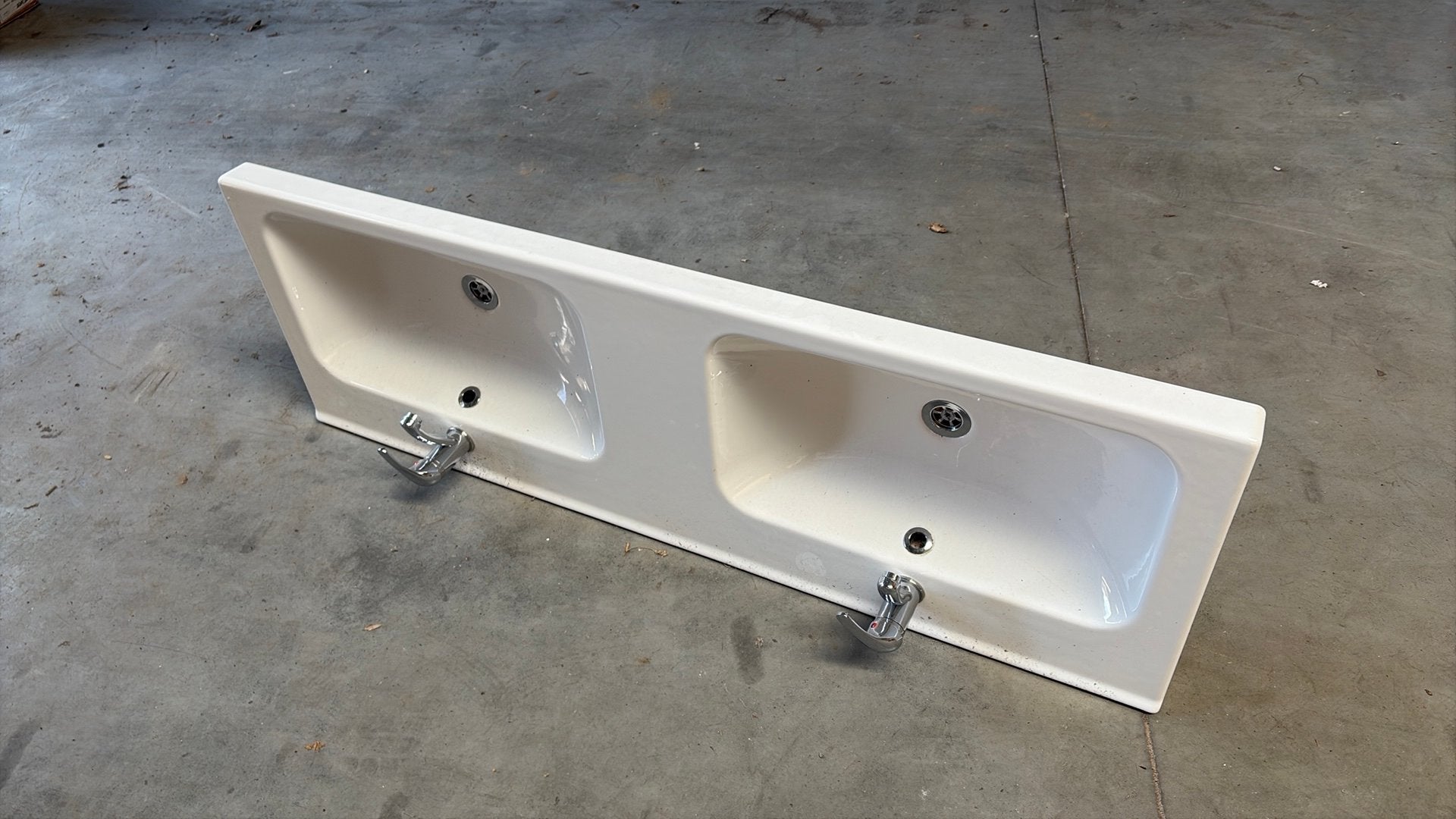 Lavabo dubbel 1m40x 0m48, Enlèvement, Utilisé, Lavabo