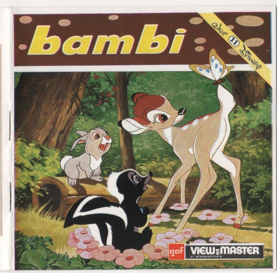 View-master Bambi B 400 Boekje in het Nederlands, Ophalen of Verzenden