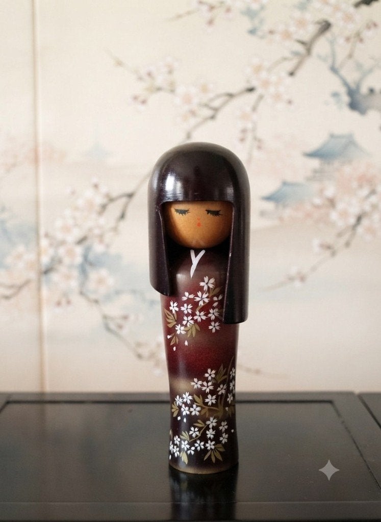 Magnifique Yayoi Kokeshi de Seifu Gono, Antiquités & Art, Art | Art non-occidental, Poupée, Japon, Bois, Multicolore, Peint, Fait main