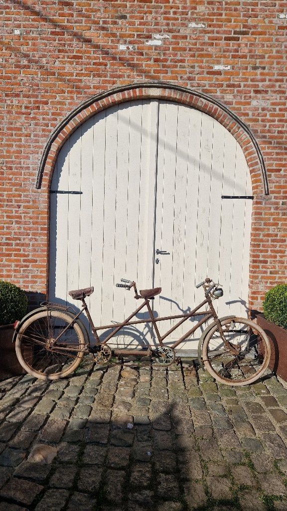 Antieke tandem uit jaren 30-40, Ophalen, Trommelrem