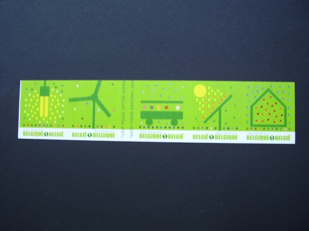 3911/3915 postfris - Groene zegels - P086, Enlèvement ou Envoi, Neuf
