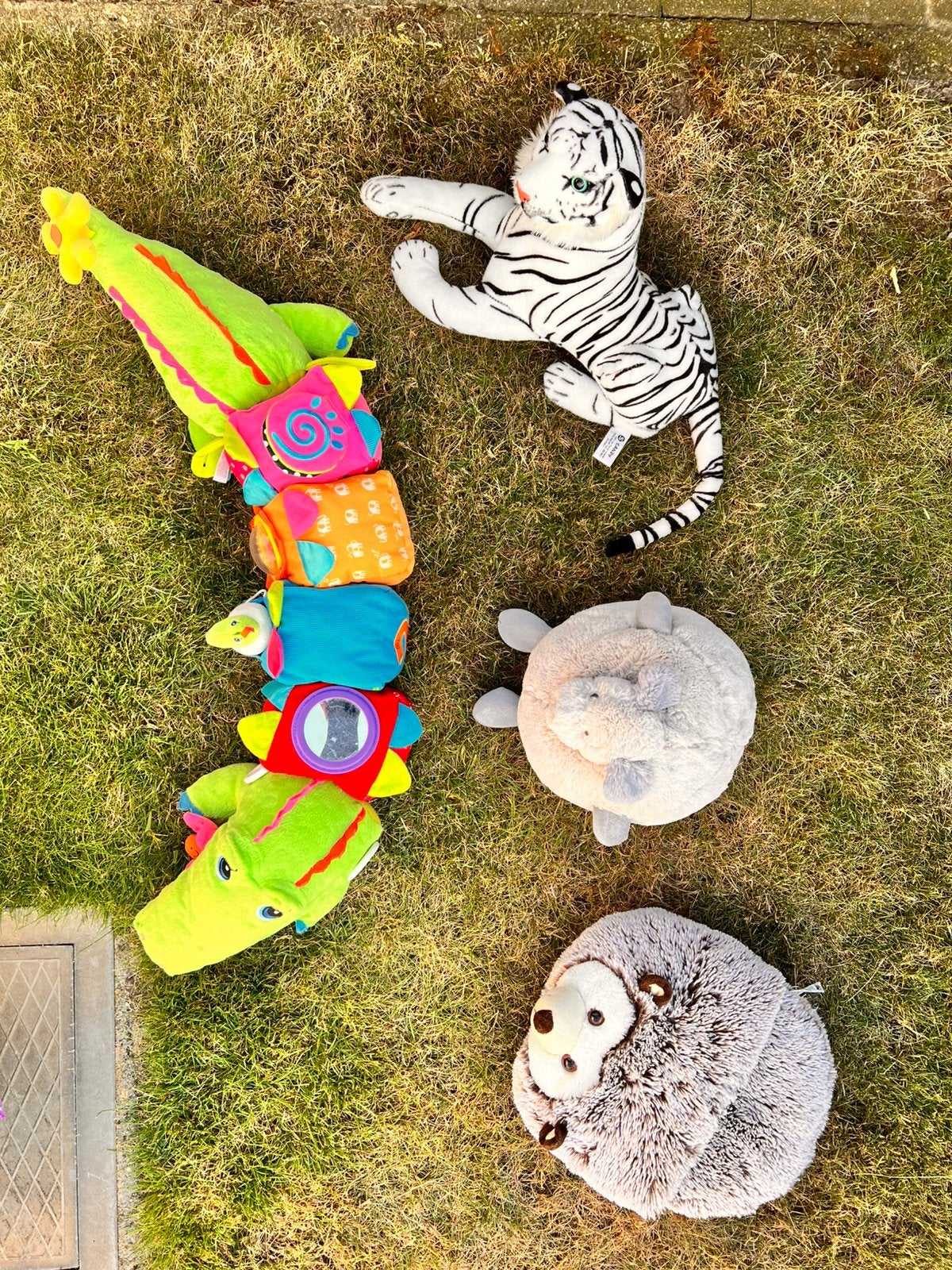 Set knuffels en voetenzak, Kinderen en Baby's, Speelgoed | Knuffels en Pluche, Ophalen, Zo goed als nieuw, Overige typen