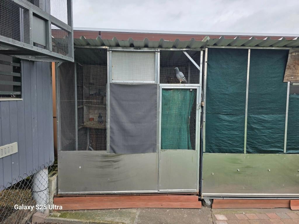 voliere, Dieren en Toebehoren, Vogels | Hokken en Kooien, Gebruikt, Volière, Aluminium, Ophalen
