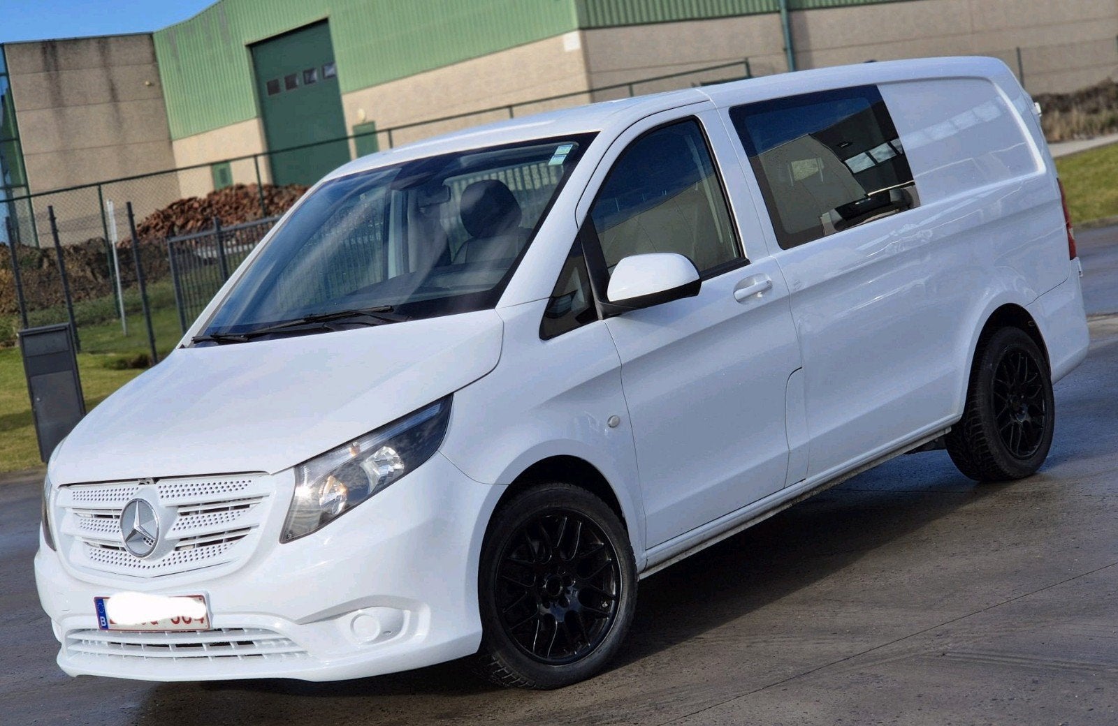 Mercedes vito doub cabine 5pls an2017.235mkm 10500€, Autos, Cuir, Euro 6, Boîte manuelle, Mercedes-Benz