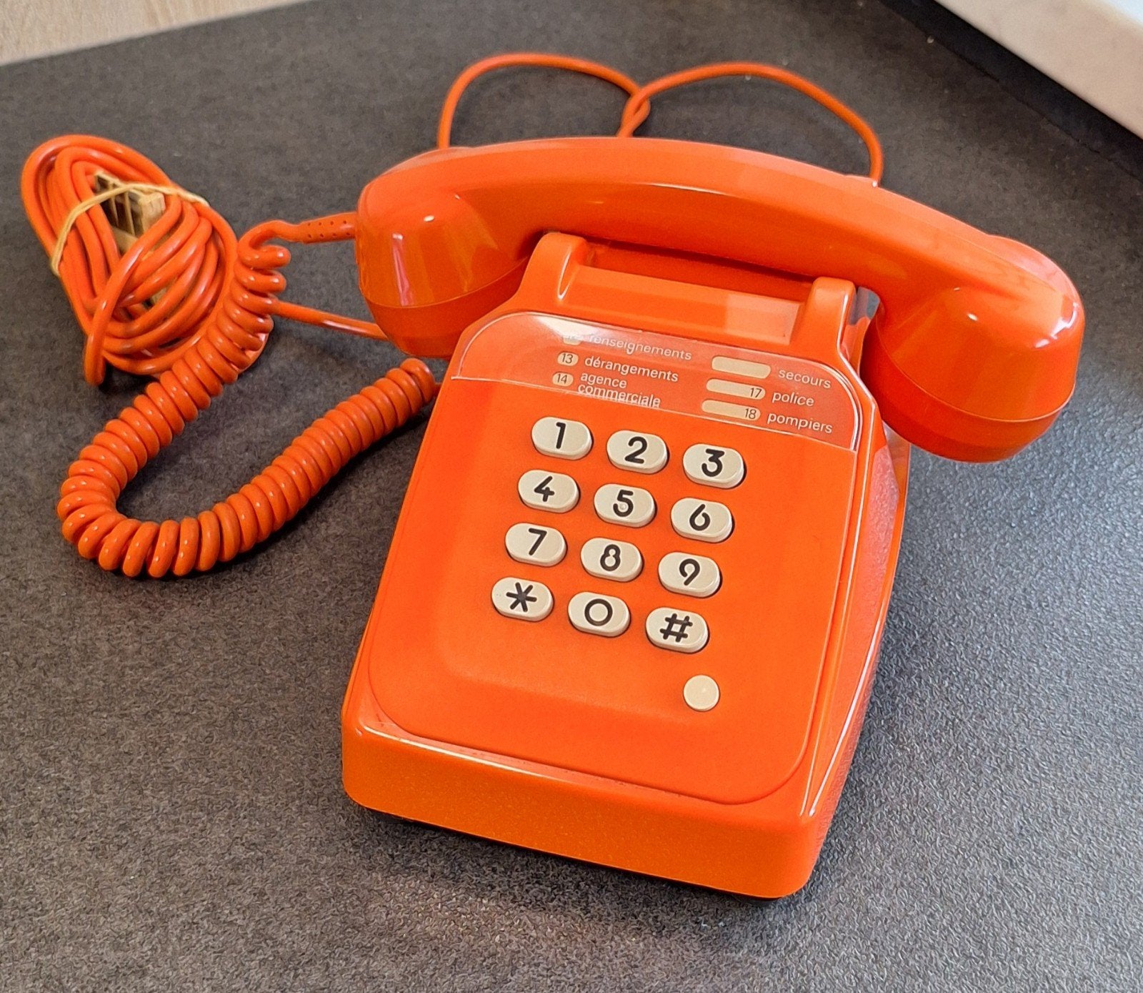 Téléphone vintage orange, Télécoms, Enlèvement ou Envoi